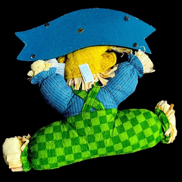 Festive Stuffed Scarecrow Door Decor for Fall - New & Charming - Picture 4 of 14